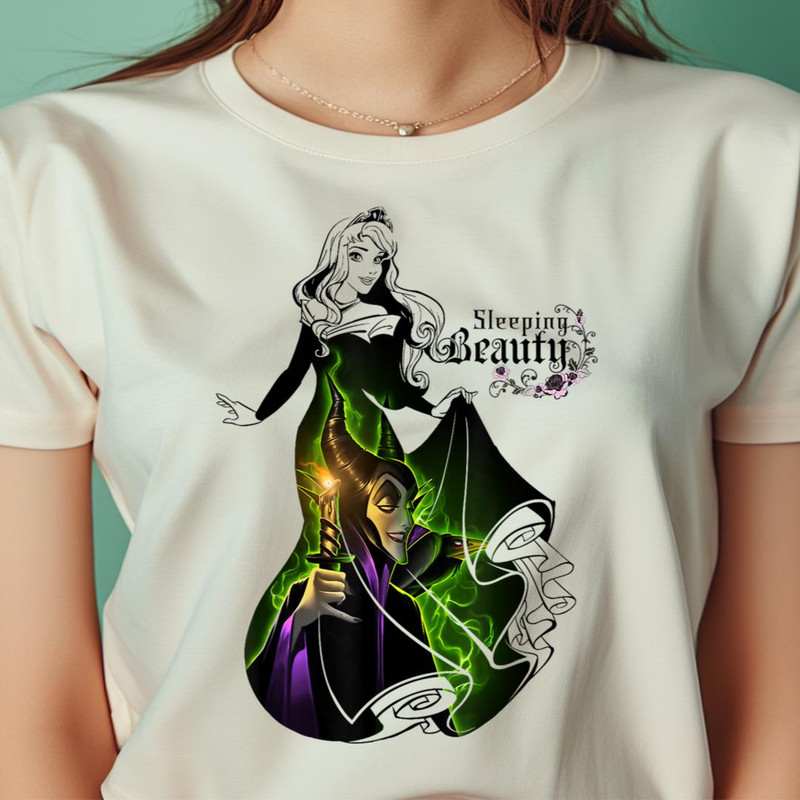 Disney Sleeping Beauty Aurora Dress With Maleficent PNG, Cinderella PNG, Cinderella Castle Digital Png Files.jpg