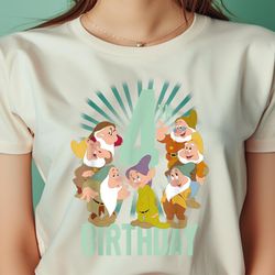 disney snow white seven dwarfs 4th birthday portrait png, cinderella png, cinderella castle digital png files