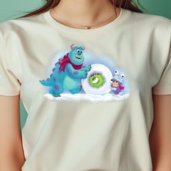 pixar monsters inc. mike, sully & boo holiday snowball png, monsters inc png, monsters university digital png files
