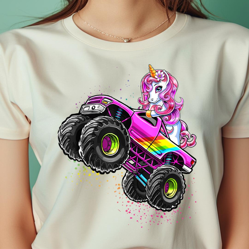 Monster Truck Unicorn Birthday Party Monster Truck Girl Gift PNG, Monsters Inc PNG, Monsters University Digital Png Files.jpg