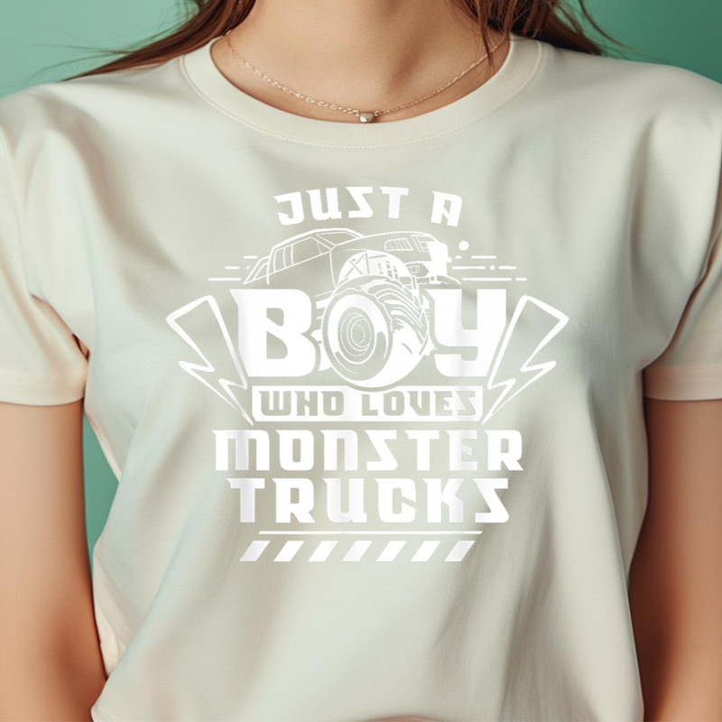 Just A Boy Who Loves Monster Trucks Monster Truck Driver PNG, Monsters Inc PNG, Monsters University Digital Png Files.jpg