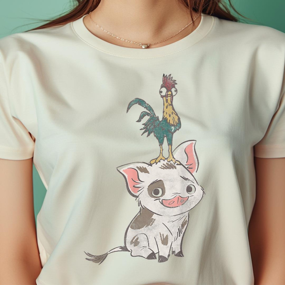 Disney Moana Pua And Hei Hei Simple Portrait PNG, Moana Disney PNG, Disney Princess Digital Png Files.jpg