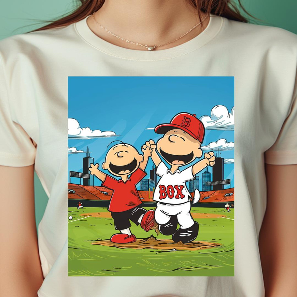 Comic Canine Tackles Red Sox PNG, Snoopy Vs Boston Red Sox logo PNG, Boston Red Sox Digital Png Files.jpg