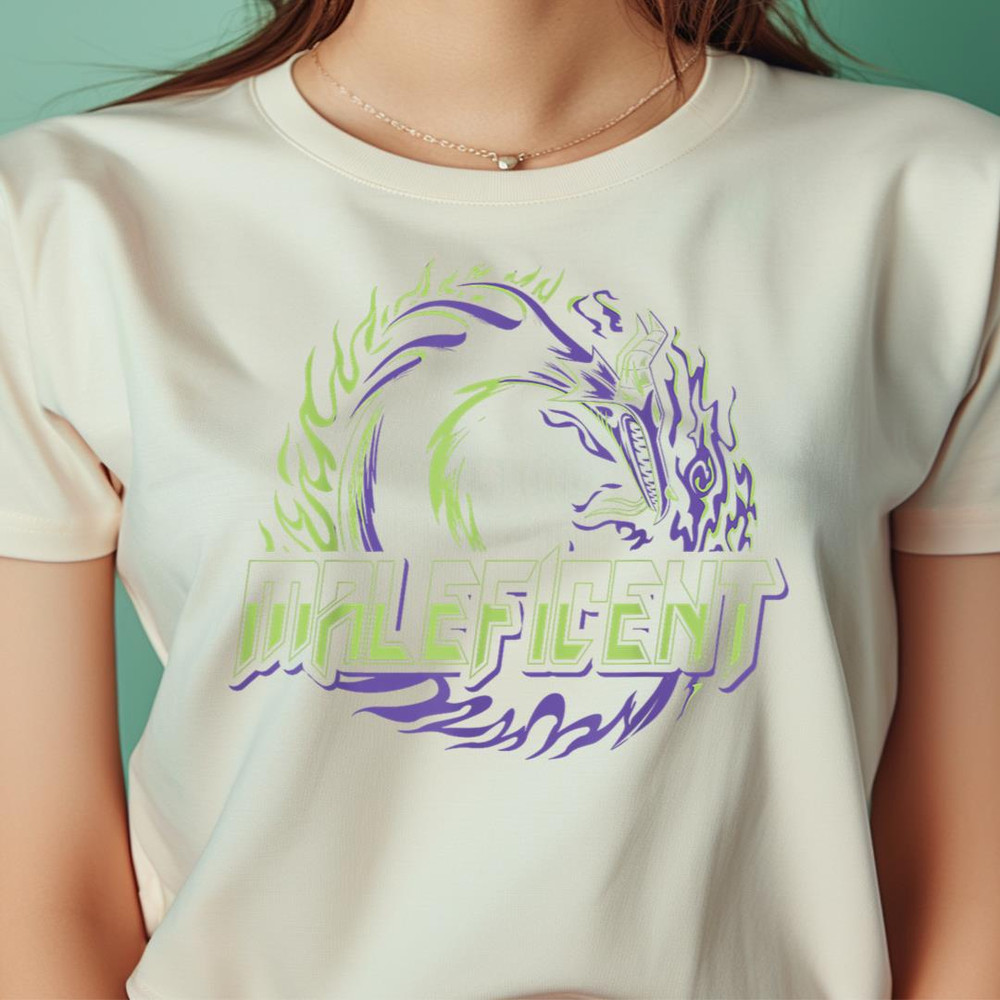 Disney Villains Maleficent Neon Dragon Circle PNG, Villains PNG, Disney Villains Digital Png Files.jpg