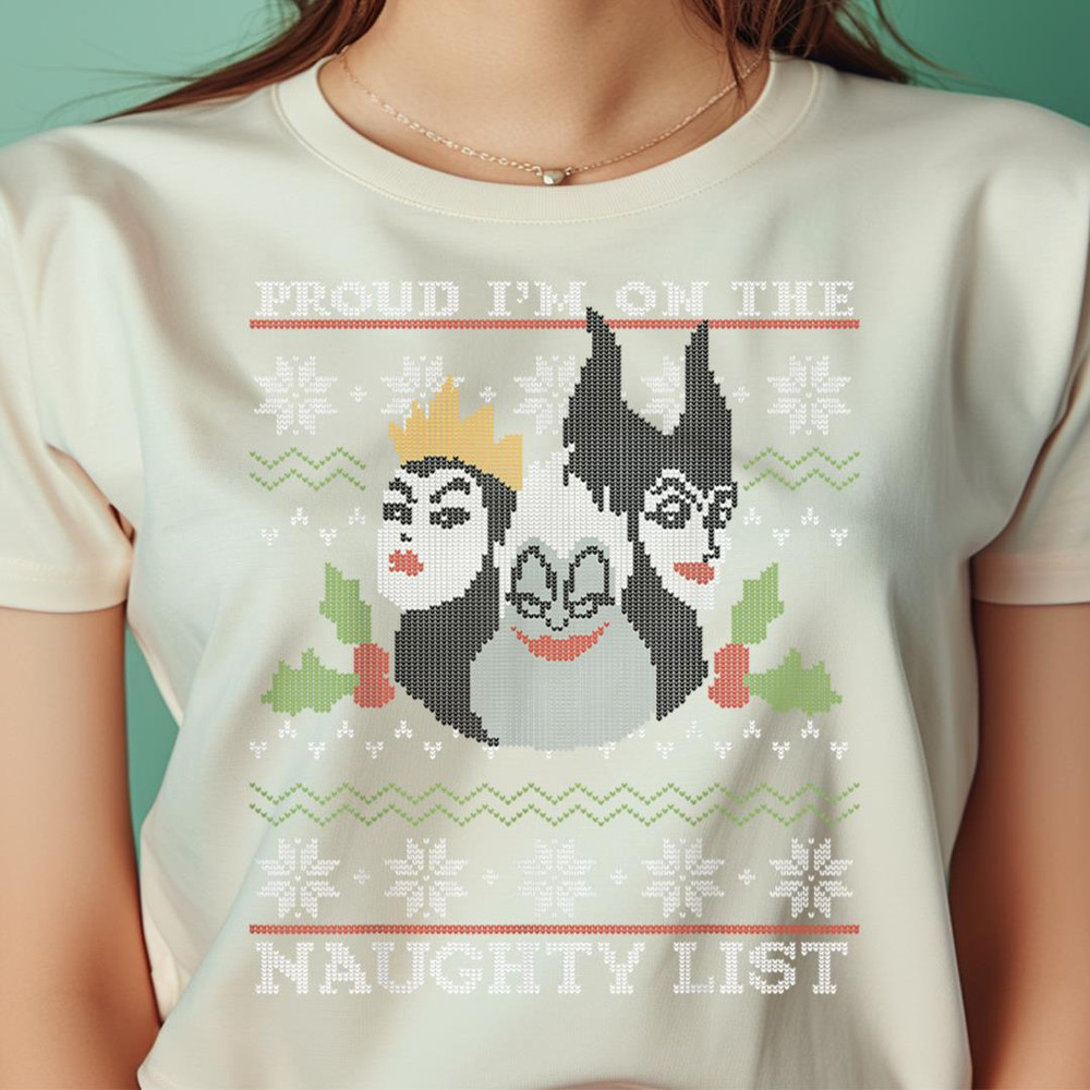 Disney Villains Proud To Be On The Naughty List Ugly Sweater PNG, Villains PNG, Disney Villains Digital Png Files.jpg