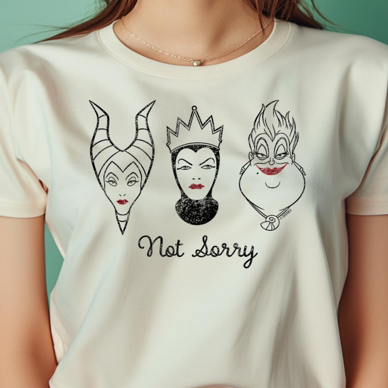 Disney Villains Ursula Maleficent Evil Queen Not Sorry PNG, Villains PNG, Disney Villains Digital Png Files.jpg