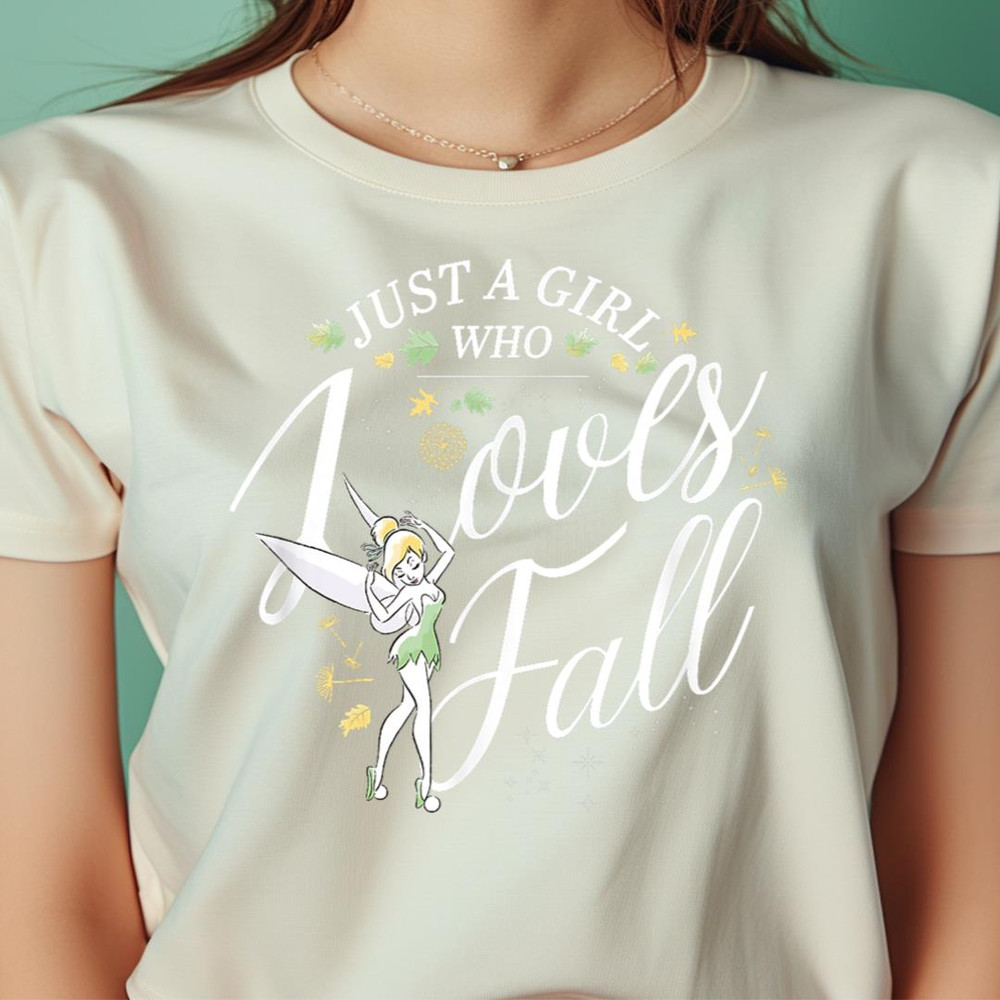 Disney Peter Pan Tinkerbell Just A Girl Who Loves Fall PNG, Winnie The Pooh PNG, The Pooh Digital Png Files.jpg