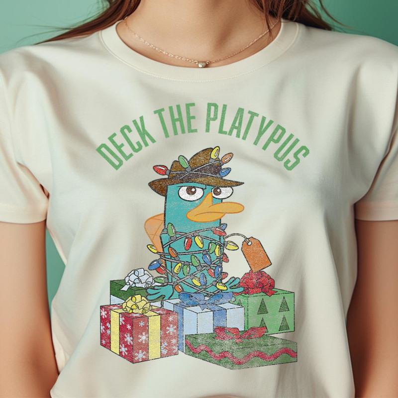 Disney Phineas And Ferb Christmas Perry Deck The Platypus Premium PNG, Winnie The Pooh PNG, The Pooh Digital Png Files.jpg