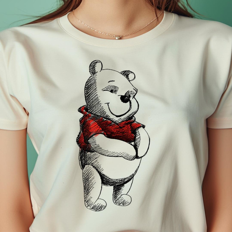 Disney Sketch Of Winnie The Pooh PNG, Winnie The Pooh PNG, The Pooh Digital Png Files.jpg