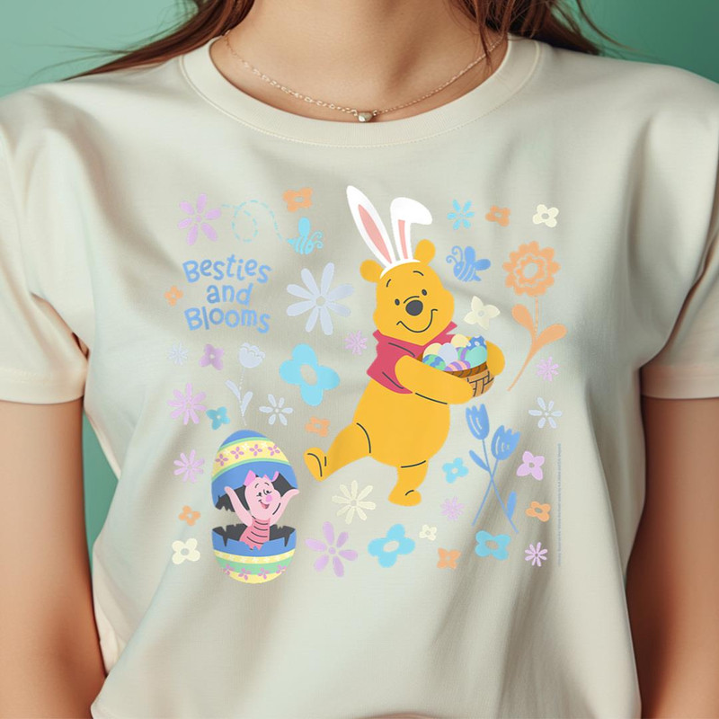 Disney Winnie The Pooh & Piglet Easter Besties And Blooms PNG, Winnie The Pooh PNG, The Pooh Digital Png Files.jpg