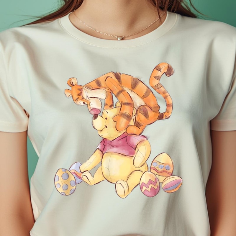 Disney Winnie The Pooh And Tigger Easter Eggs PNG, Winnie The Pooh PNG, The Pooh Digital Png Files.jpg