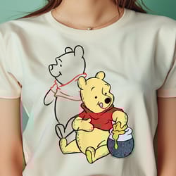 disney winnie the pooh line art portrait png, winnie the pooh png, the pooh digital png files
