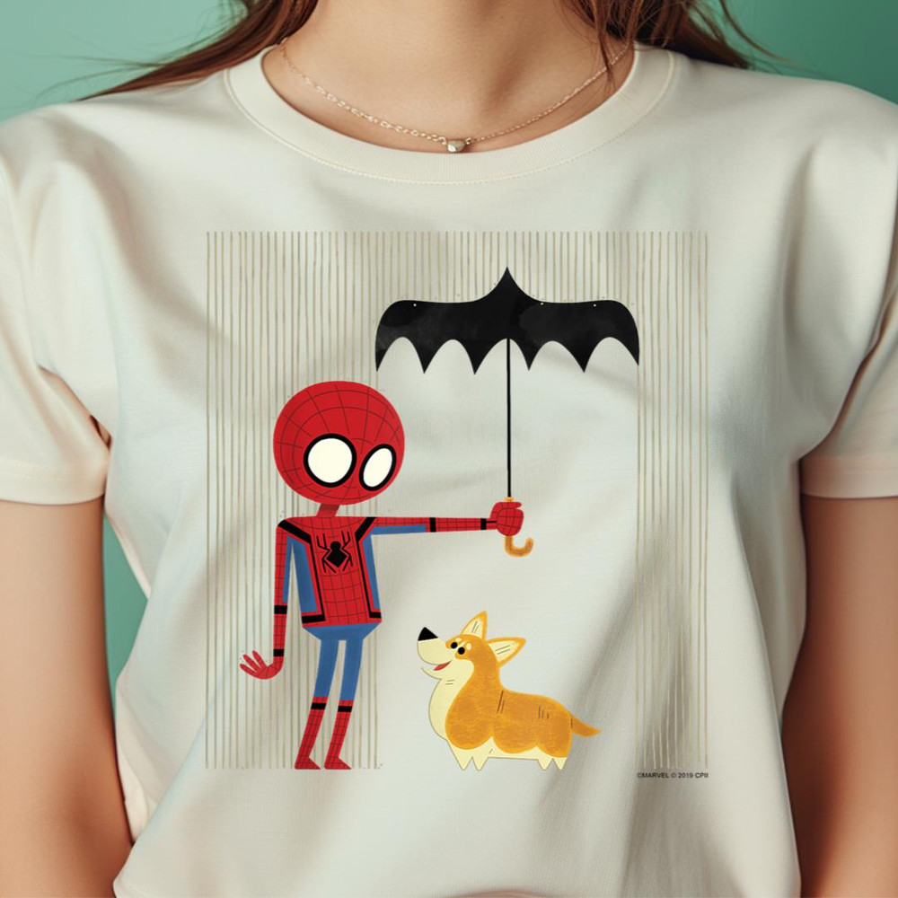 Marvel Spider Man Far From Home Corgi In The Rain PNG, Spider Man PNG, Spider Gwen Digital Png Files.jpg
