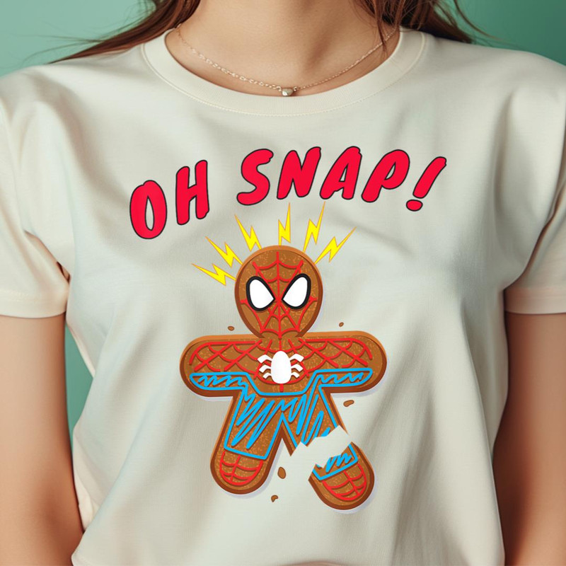 Marvel Spider Man Gingerbread Cookie Oh Snap Christmas PNG, Spider Man PNG, Spider Gwen Digital Png Files.jpg