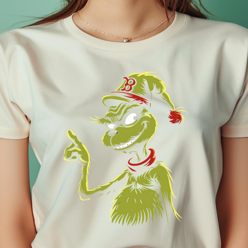 Red Sox Logo Seussian Swirl PNG, The Grinch Vs Boston Red Sox PNG, The Grinch Digital Png Files.jpg