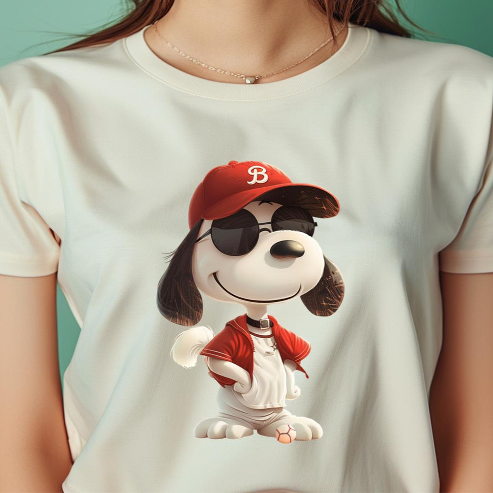 Beagle Mania Swipes Boston Base PNG, Snoopy Vs Boston Red Sox logo PNG, Snoopy Vs Boston Digital Png Files.jpg