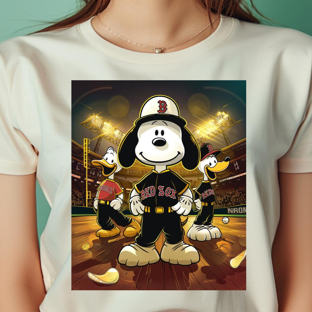 Snoopy Swats At Fenway Pitch PNG, Snoopy Vs Boston Red Sox logo PNG, Snoopy Vs Boston Digital Png Files.jpg