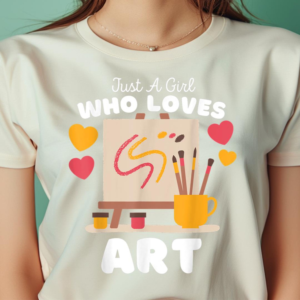 Just A Girl Who Loves Art - Cute Girls Art PNG, The Powerpuff Girls PNG, Digital Png Files.jpg