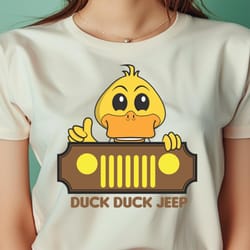 duck jeep quip-quacking png, funny duck png