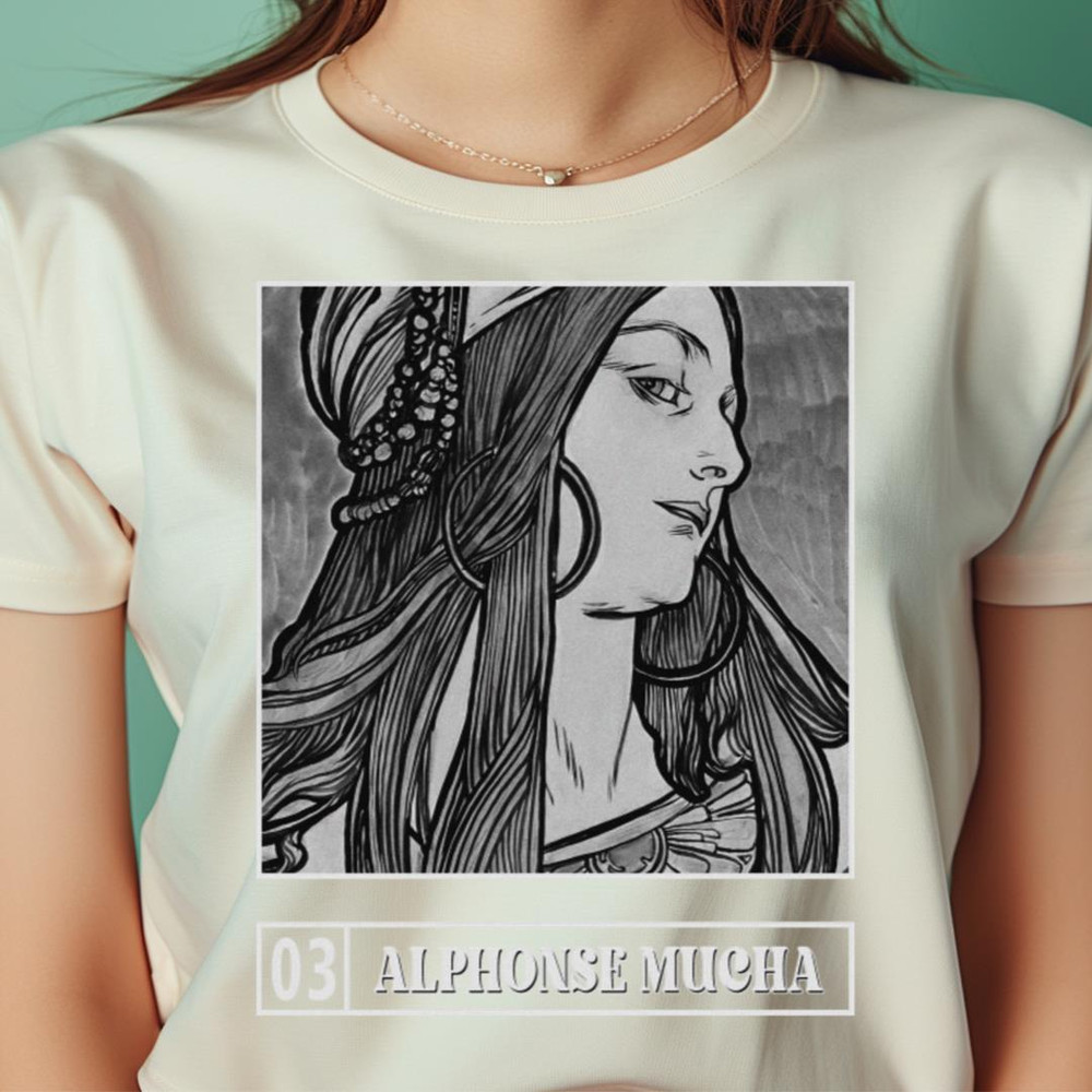 Alphonse Mucha Elegant Illustrations Bounty Hunter Legends PNG Bounty Hunter PNG 0