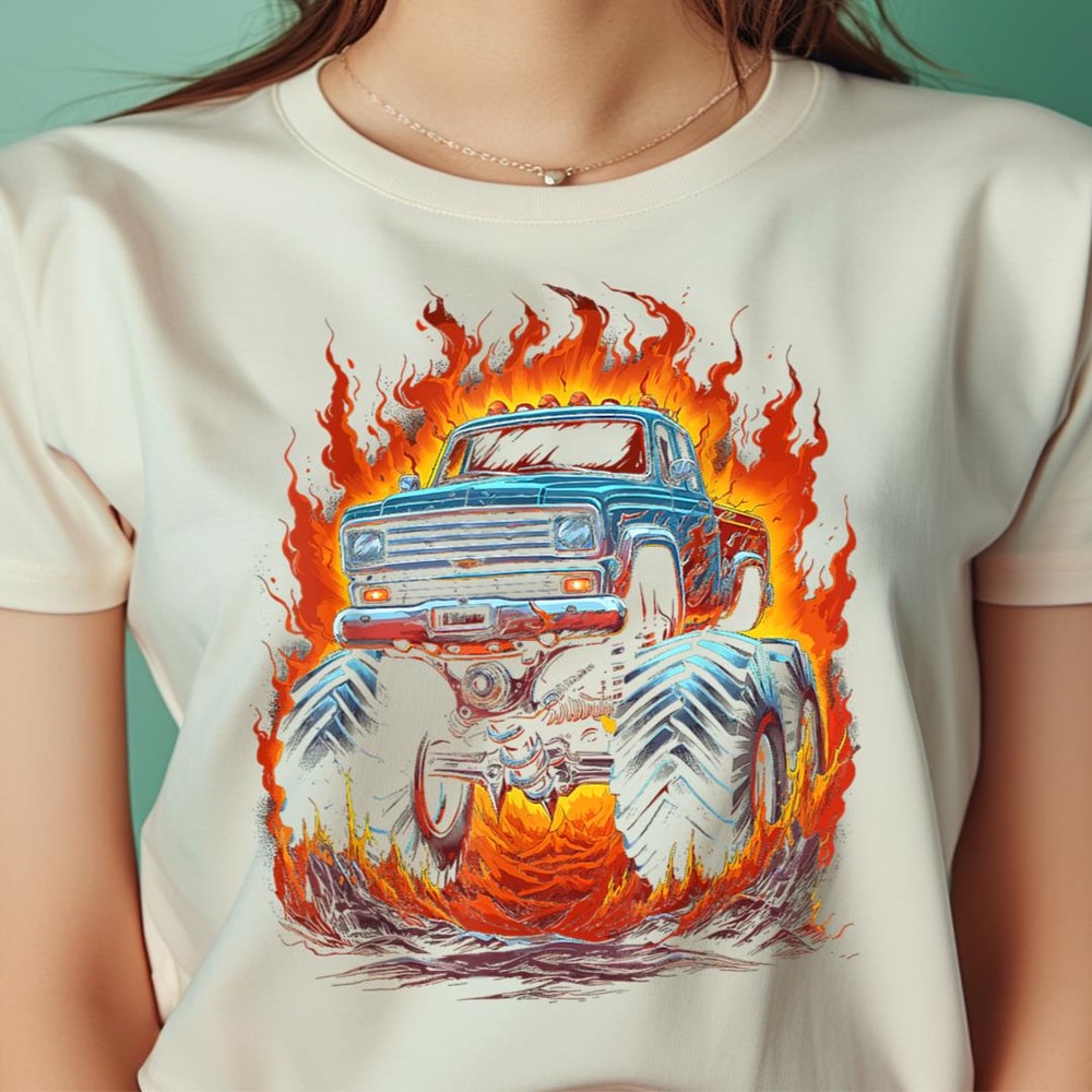 Monster Truck Vintage PNG, The Sesame Street Monsters PNG, Wookiee Monster Digital Png Files.jpg