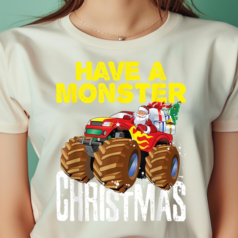 Santa Claus On Monster Truck PNG, The Sesame Street Monsters PNG, Wookiee Monster Digital Png Files.jpg