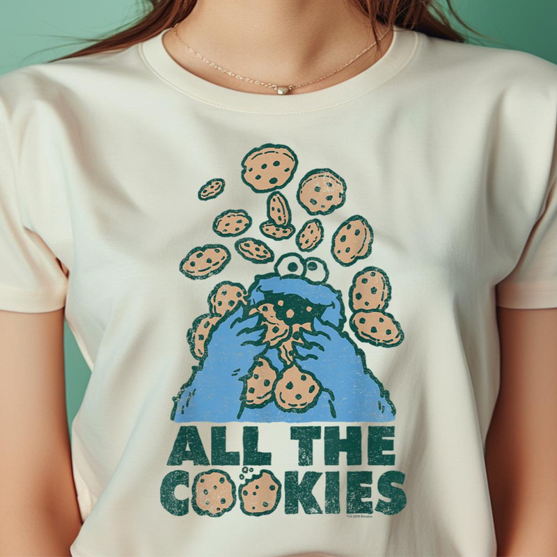 Sesame Street Cookie Monster All The Cookies PNG, The Sesame Street Monsters PNG, Wookiee Monster Digital Png Files.jpg