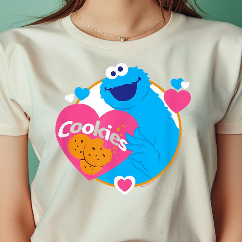 Sesame Street Cookie Monster Love Cookies PNG, The Sesame Street Monsters PNG, Wookiee Monster Digital Png Files.jpg