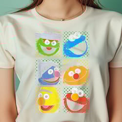 sesame street group squares png, the sesame street monsters png, wookiee monster digital png files