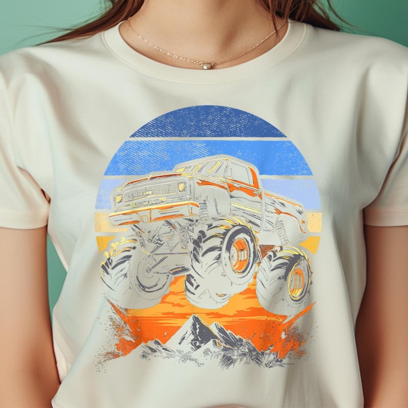 Sunset Monster Truck Boys PNG, The Sesame Street Monsters PNG, Wookiee Monster Digital Png Files.jpg