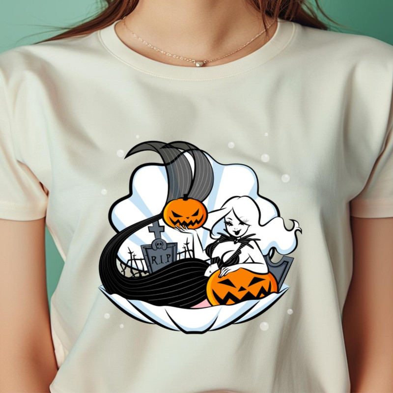Halloween Mermaid Stylishly Spooky Jack Skellington Haunts PNG Jack Skellington PNG 0