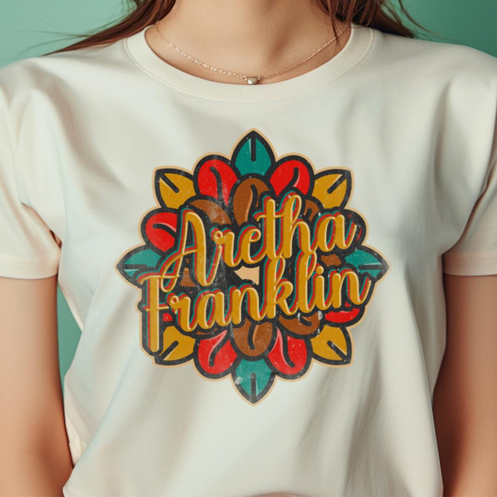 Aretha Franklin Floral Civil Rights PNG, Aretha Franklin PNG.jpg