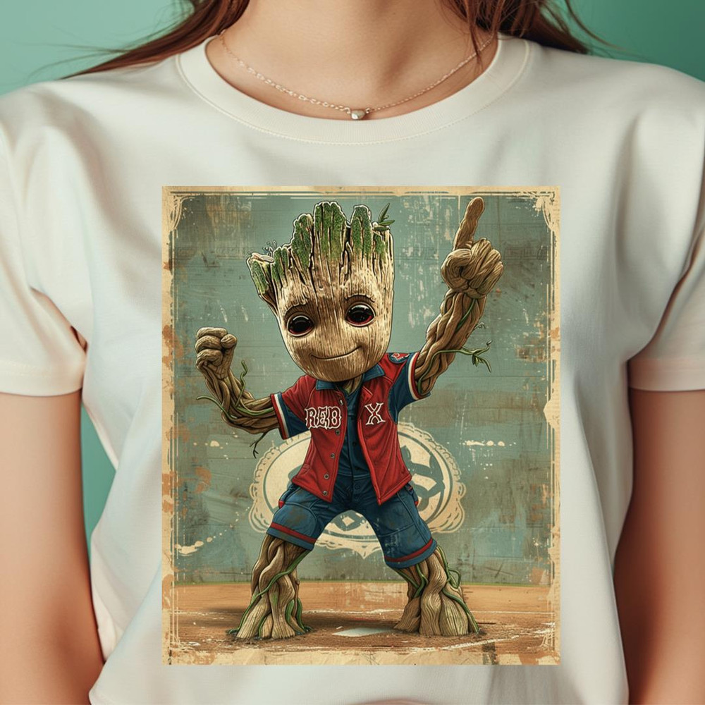 Groot Vs Boston Red Sox Entangled Batting Hero PNG, Groot PNG, Boston Red Sox Digital Png Files.jpg