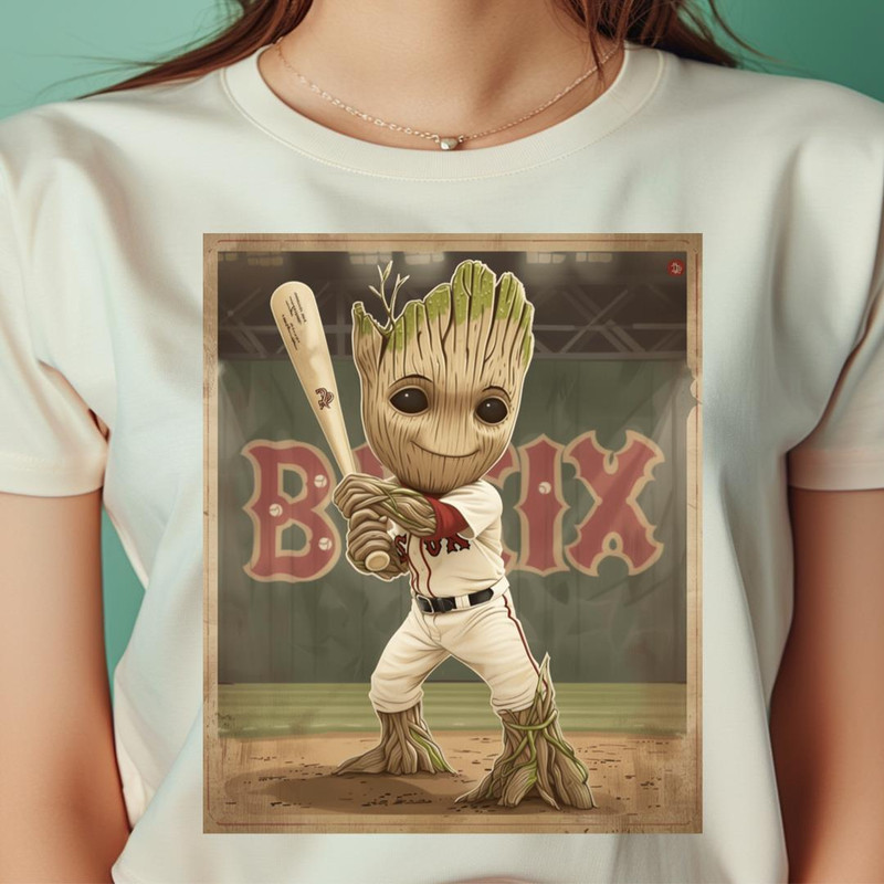 Groot Vs Boston Red Sox Green Glove Mastery PNG, Groot PNG, Boston Red Sox Digital Png Files.jpg