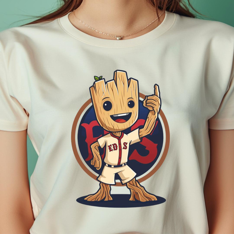 Groot Vs Boston Red Sox Lumbering Liner Leaps PNG, Groot PNG, Boston Red Sox Digital Png Files.jpg