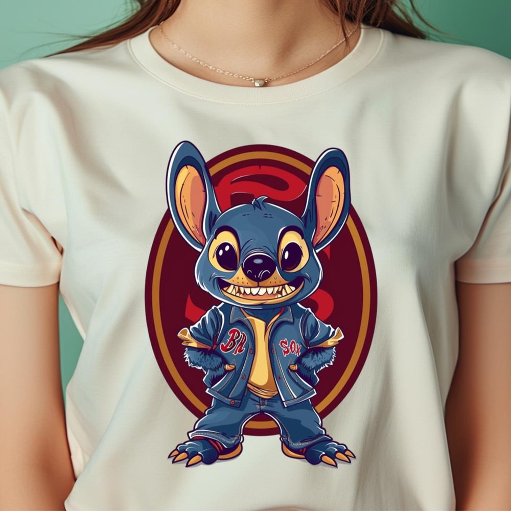 Stitch Vs Boston Red Sox High-Flying Hawaiian PNG, Stitch PNG, Boston Red Sox Digital Png Files.jpg