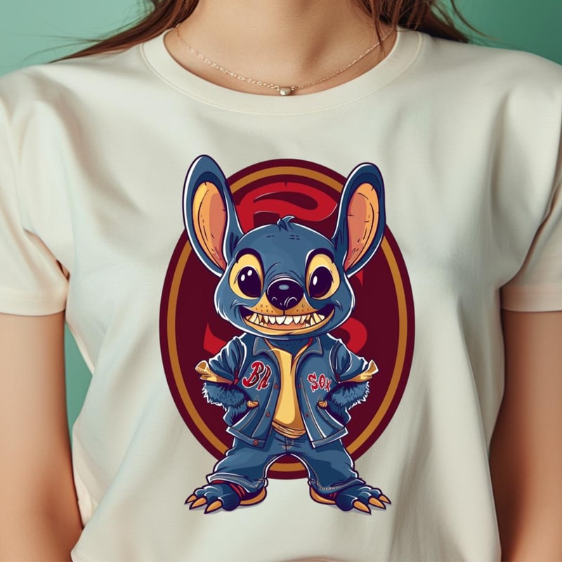 Stitch Vs Boston Red Sox High-Flying Hawaiian PNG, Stitch PNG, Boston Red Sox Digital Png Files.jpg