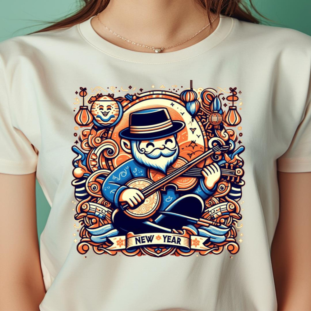 Billy Strings New Years Folk Flourish PNG, Bluegrass PNG.jpg