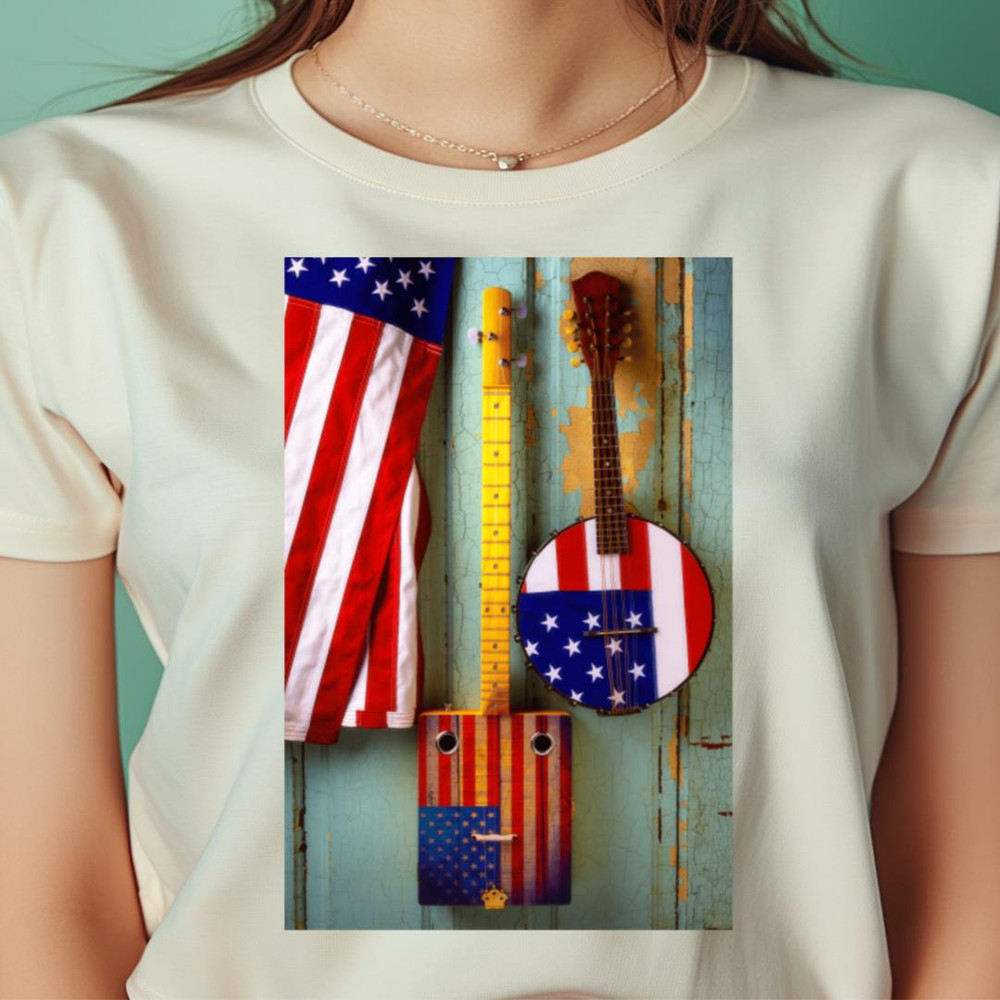 Cigar Box Guitar With American Banjo PNG, Bluegrass PNG.jpg