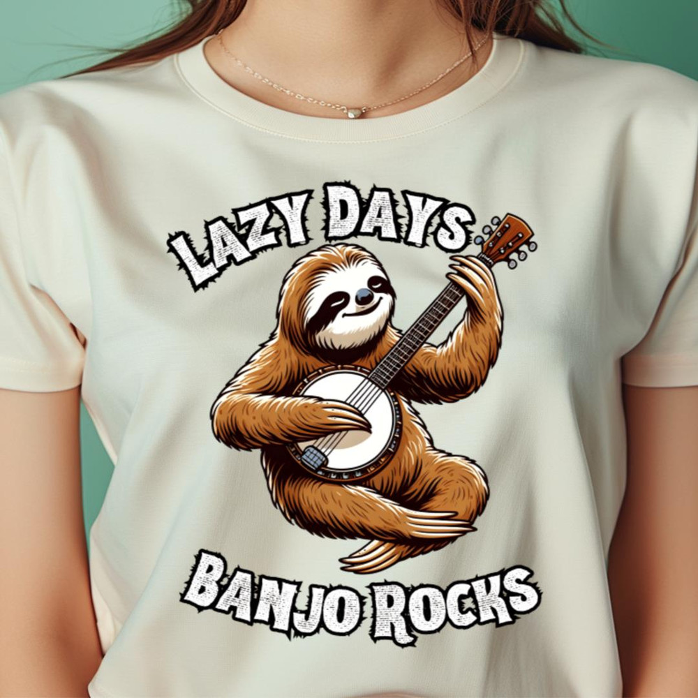 Lazy Sloth Banjo Banjo Bounce PNG, Bluegrass PNG.jpg
