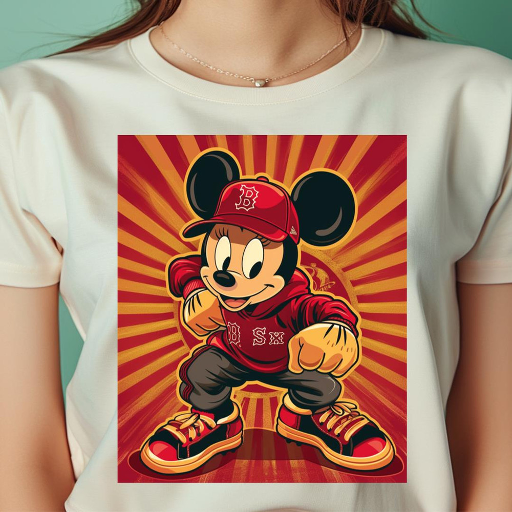 Mickey Mouse Vs Boston Red Sox Cartoon Comeback Challenge PNG, Mickey Mouse PNG, Boston Red Sox Digital Png Files.jpg