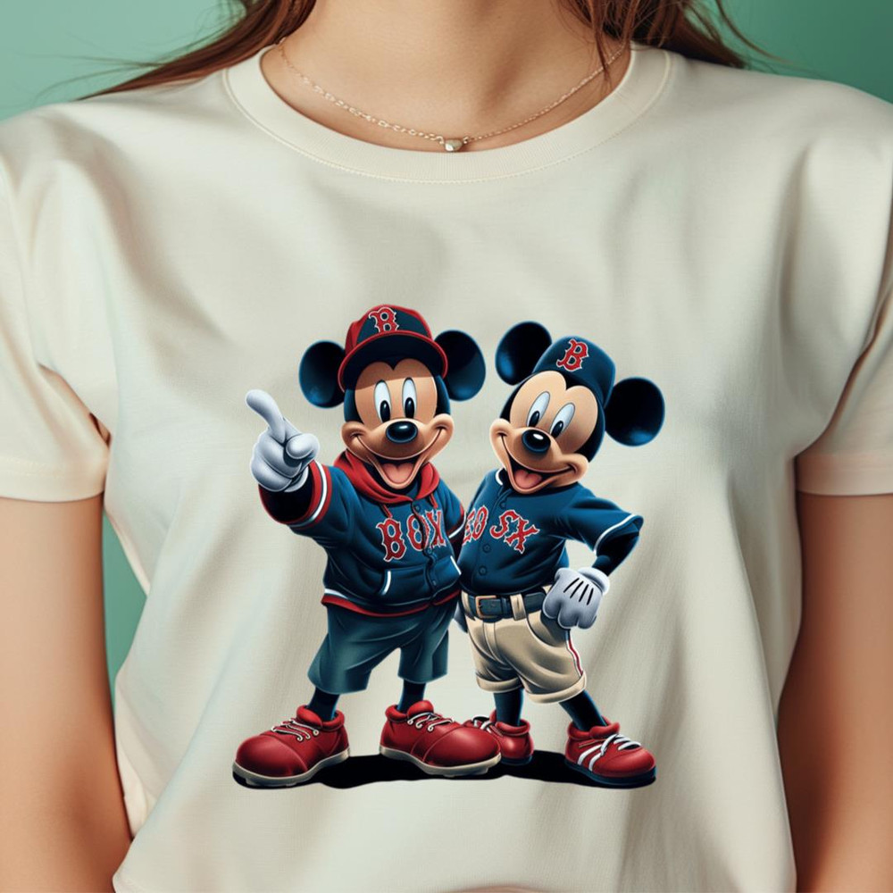 Mickey Mouse Vs Boston Red Sox Castle Park Classic PNG, Mickey Mouse PNG, Boston Red Sox Digital Png Files.jpg