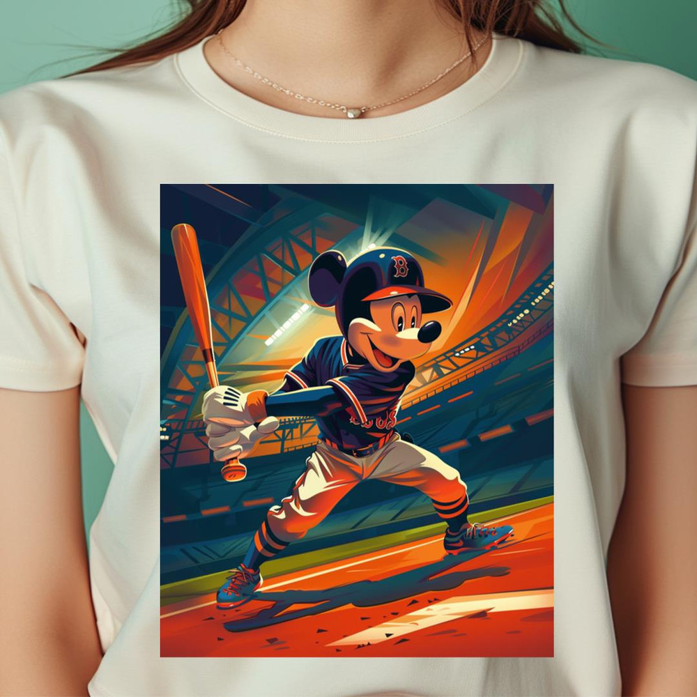Mickey Mouse Vs Boston Red Sox Daisy Dugout Dance PNG, Mickey Mouse PNG, Boston Red Sox Digital Png Files.jpg