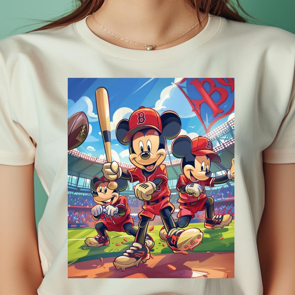 Mickey Mouse Vs Boston Red Sox Mascot Match Magic PNG, Mickey Mouse PNG, Boston Red Sox Digital Png Files.jpg