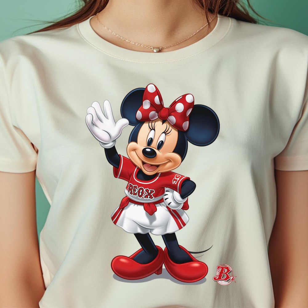 Mickey Mouse Vs Boston Red Sox Minnie Mighty Cheers PNG, Mickey Mouse PNG, Boston Red Sox Digital Png Files.jpg