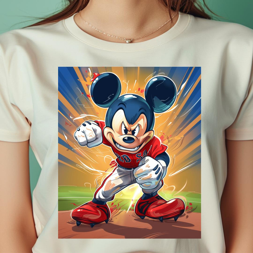 Mickey Mouse Vs Boston Red Sox Toon Team Tactics PNG, Mickey Mouse PNG, Boston Red Sox Digital Png Files.jpg