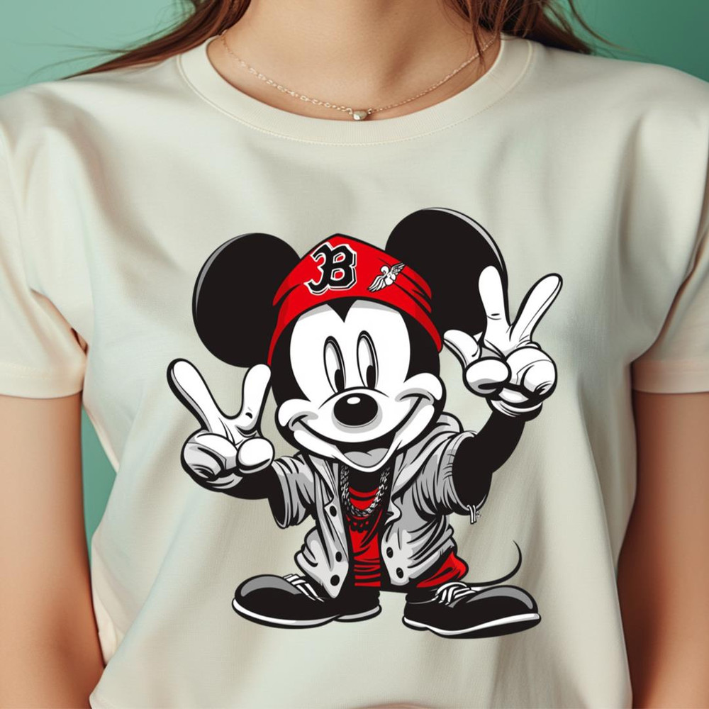 Mickey Mouse Vs Boston Red Sox Walt Wacky Showdown PNG, Mickey Mouse PNG, Boston Red Sox Digital Png Files.jpg