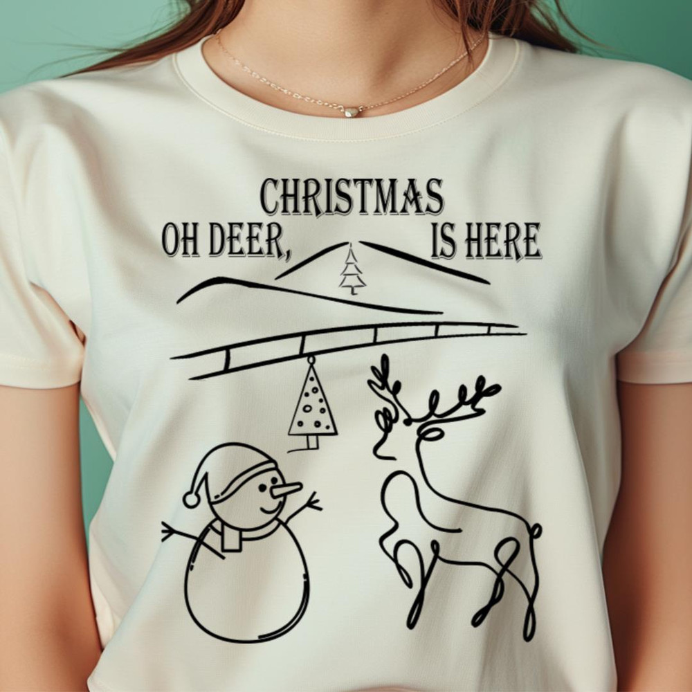Oh Deer Winter Cheers PNG, Frosty The Snowman PNG.jpg