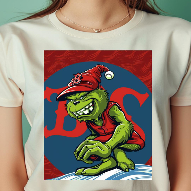 The Grinch Vs Boston Red Sox Emerald Menace Match PNG, The Grinch PNG, Boston Red Sox Digital Png Files.jpg