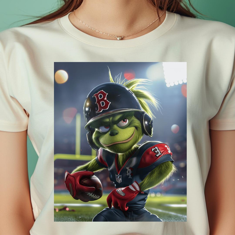 The Grinch Vs Boston Red Sox Mischievous Mitt Magic PNG, The Grinch PNG, Boston Red Sox Digital Png Files.jpg